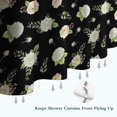 thumbnail image 6 of Pioneer Flower Floral Print Pattern Shower Curtain 72"x84", Bathroom Decorative Shower Curtain Set with 12 Hooks, Waterproof Washable, 6 of 6