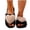 Khaki, variant on Women's House Slippers Fuzzy Fluffy Warm Open Toe Home Shoes Indoor and Outdoor Slipper Beige 10-10.5