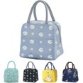 thumbnail image 1 of Bolsa de almuerzo aislada Bolsa de almuerzo a prueba de fugas, Bolsas de picnic Bolsa enfriadora de almuerzo Bolsa de preparación de comidas Bento Box Bolsa de almuerzo para acampar Viajes A, 1 of 4