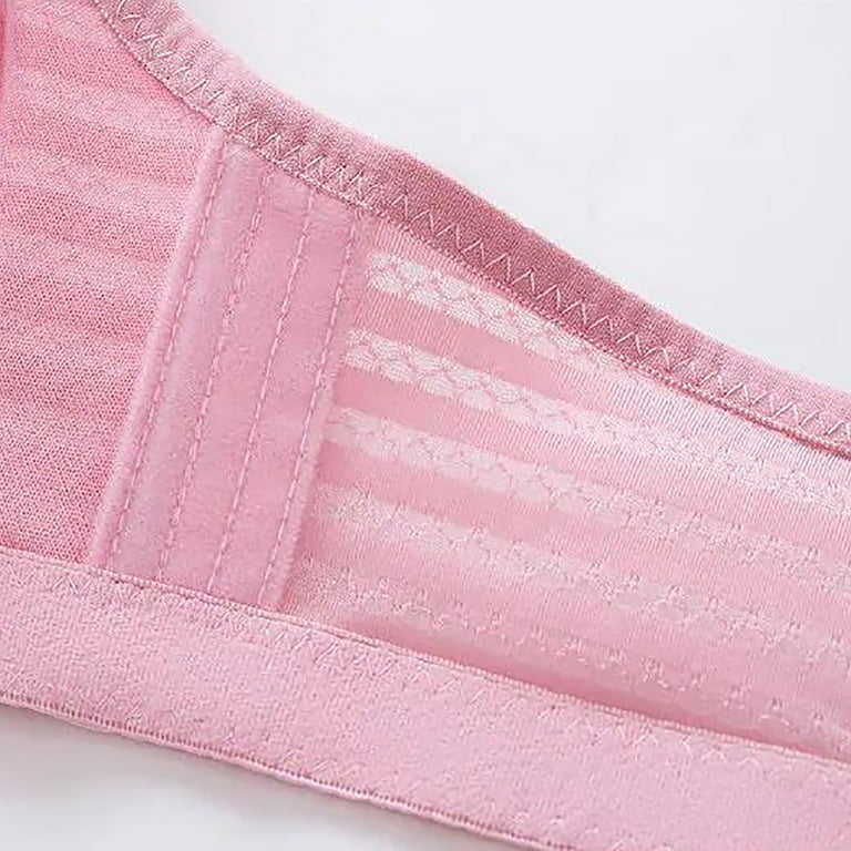Tawop Clear Strap Bras For Women Women'S Stretch Pink M 