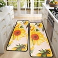 thumbnail image 4 of Kitchen Rugs Sets Of 2,Pink Sunflower Daisy Pattern Anti Fatigue Kitchen Mat Rugs Non Slip Washable,Decorative Kitchen Floor Mats for Kitchen,Sink,Laundry,17"x47"+17"x47", 4 of 5