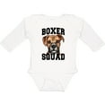 thumbnail image 3 of Inktastic Dog Boxer Squad Boys or Girls Long Sleeve Baby Bodysuit, 3 of 5