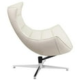 thumbnail image 2 of Flash Furniture Leather Cocoon Chair in White, 2 of 4