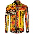 thumbnail image 5 of Nueva camisa para hombre, Dashiki, estampado africano, camisetas de manga larga, camisetas tradicionales para parejas, ropa de calle de estilo étnico de hip hop con solapa, 5 of 5