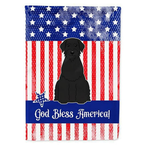 Patriotic USA Giant Schnauzer Flag Garden Size