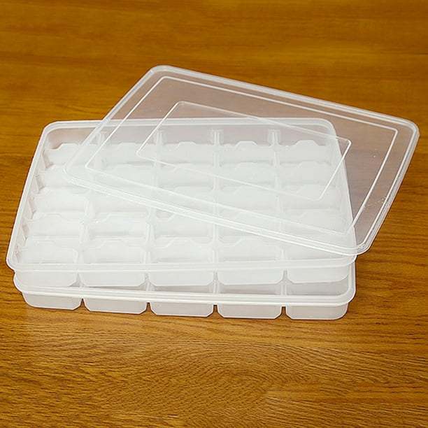 Julam 30 Compartment Quick Frozen Dumpling Tray Single Layer Box with