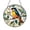 Acrylic 3.5 Inch, variant on Decorative Yellow Bird Lilac Flowers Stained Glass Style Suncatcher Window Hanging, Spring Floral Glass Panel Art Window Ornament Garden Decor