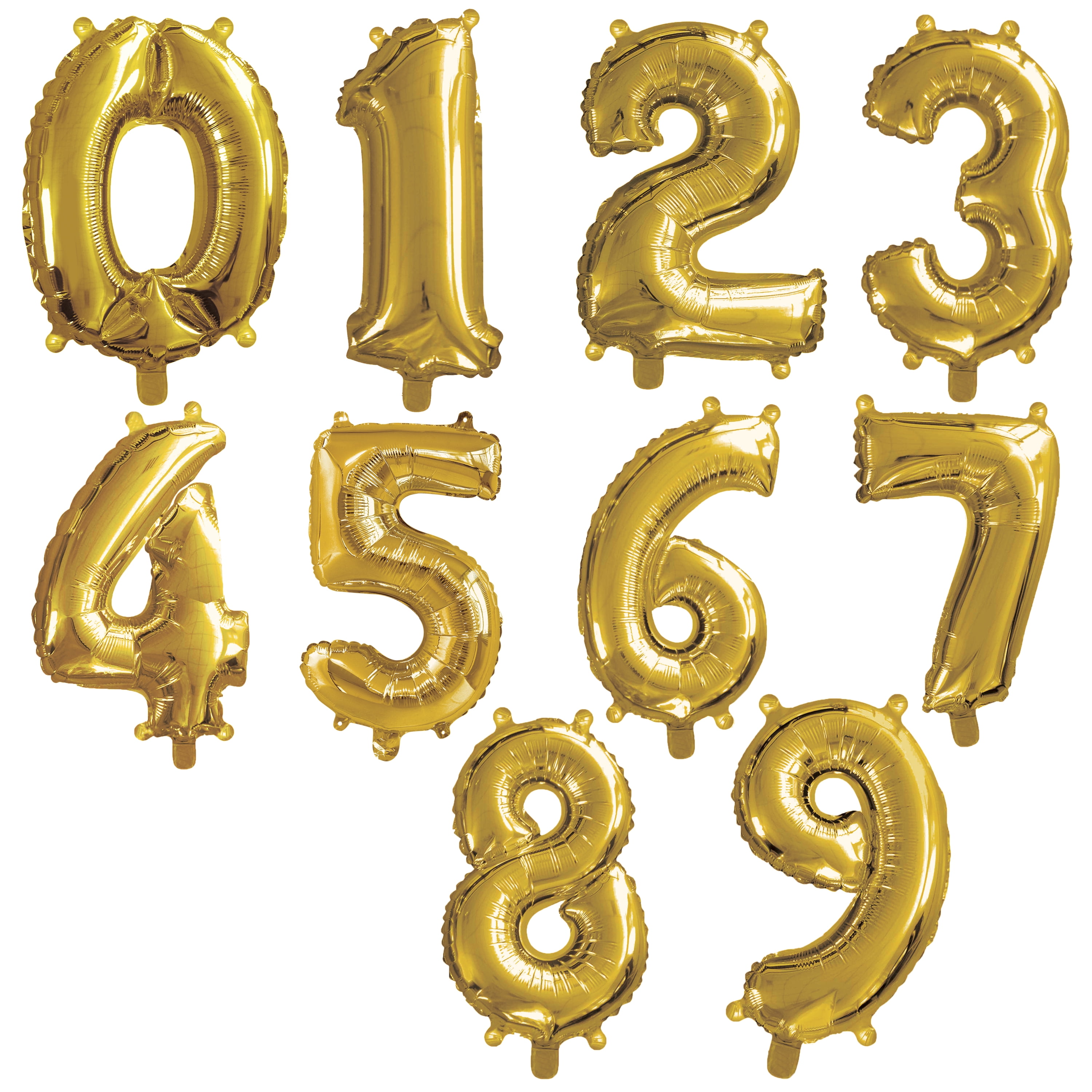 Ways to Celebrate Air-Filled Balloon, Number 5, Golden, 16 inches, 1 count