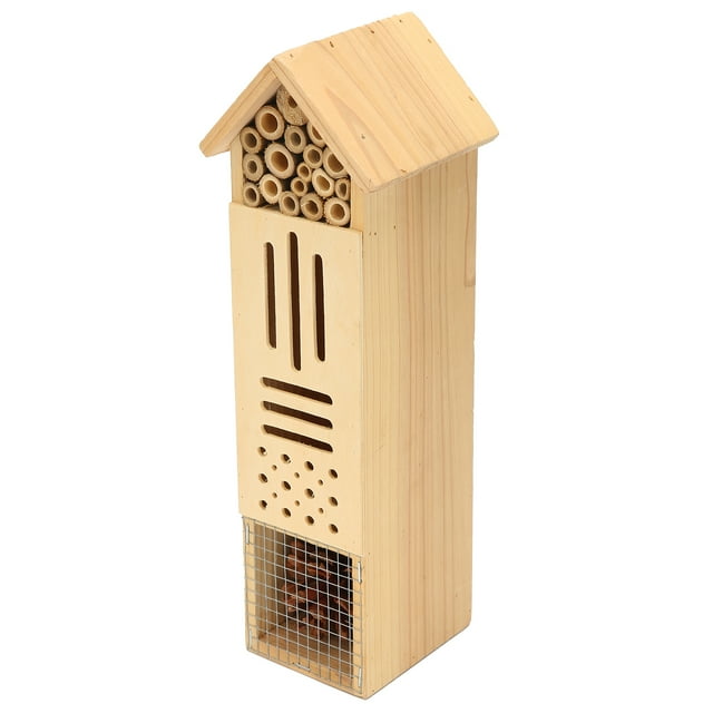 Bee House,Wooden Insect House Hanging Insect Bee House Insect Shelter Extended Durability