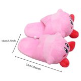 Roffatide Anime One-Punch Man Fuzzy Slippers Saitama Closed Toe Open Back Slippers with Rubber Sole House Slippers Non-Slip Indoor Plush Shoes for Women 3.5-4/ Men 3.5-4.5