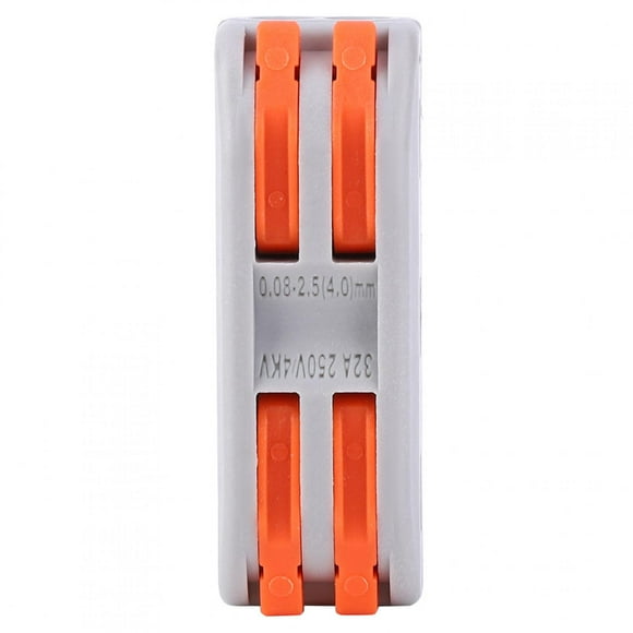 10 Pcs Connecteur de Câble Électrique PCT2-2 Connecteur de Câblage Rapide Connecteur de Fil de Bouton de Conducteur Bloc de Jonction Rapide pour Pince de Câblage