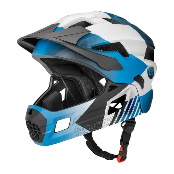 ROCKBROS Kids Bike Helmet Adjustable Detachable Full Face Bike Helmet for Children Bicycle, Skateboard, Scooter, Protective Gear