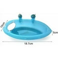 thumbnail image 5 of Lavabo de baño para pájaros con espejo, lavabo de baño de piel de tigre para periquito, lavabo para comida, 5 of 5