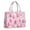 Pink Christmas Tree-1, variant on Large Capacity Tote Bag,Pink Christmas Tree Pattern Handbag Fashion Luxury Tote Bag,15.7"x13"x 5.1" Inches,Laptop Compatible