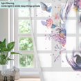 thumbnail image 4 of Yayeee Window Curtains Light Filtering 63"x42" Grommet Panel Pair Home Living Room Decor, Horse Butterfly Flower, 4 of 7