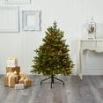 thumbnail image 5 of Nearly Natural 4ft. North Carolina Fir Artificial Christmas Tree with 250 Clear Lights and 1003 Bendable Branches, 5 of 7