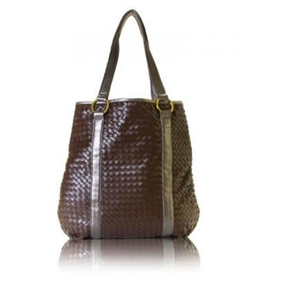 Lotus Woven Brown Fashion Bag