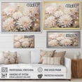 thumbnail image 4 of Designart "Blooming Chrysanthemums In Beige Tones" Flowers Wall Art Prints, 4 of 7