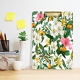 thumbnail image 5 of Acrylic Writing Board Gold 12.5*9 Inch Clipboards Transparent Acrylic Material Suitable For Office Classroom Teachers Fashion Bloggers Stationery Enthusiasts Flower Pattern, 5 of 9