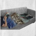 thumbnail image 6 of Italian Soft Flannel Fleece Throw Blanket, Gondolas in the Venetian Adriatic Lagoon Historical Venezia Photo, Cozy Plush for Indoor and Outdoor Use, 70" x 90", Almond Green Sand Brown, by Ambesonne, 6 of 6