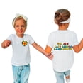 thumbnail image 4 of Gibobby Camisa&nbsp;Moda Camiseta de manga corta con estampado de letras de amor para niños grandes, de cuello redondo, camiseta informal, camiseta con estampado de doble（Beige， 8-9 Años), 4 of 5