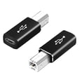 thumbnail image 3 of Adaptador USB tipo C a USB B para controlador MIDI de impresora (negro recto) Ehuebsd  Para estrenar, 3 of 9