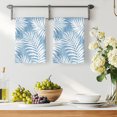 thumbnail image 3 of Blue Palm Leaf Kitchen Towels Set of 3, Summer Coastal Botanical Tropical Absorbent Dish Towels for Kitchen, Microfiber Hand Towel, Quick Drying Tea Towel for Cleaning Decorative Dishcloths, 3 of 7