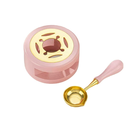 YIEMEEN Wax Seal Warmer Melting Set with Melting Spoon, Wax Seal Melting Furnace Tool