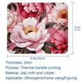 thumbnail image 5 of Peony Gaming Mouse Pad Desk Mat, Square 8.3x9.8 Inch Non-Slip Rubber Bottom Printed Design for Office and Gaming, 5 of 6