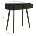 thumbnail image 6 of SAFAVIEH Dean 2 Drawer Modern Solid Console Table, Black, 6 of 11