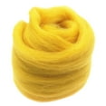 thumbnail image 5 of 10g Roving Dyed Wet Felting Fiber Crafts - Light Green Dark Yellow, 5 of 6