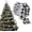 Black&White, variant on 27FT Christmas Tree Garland,Bexikou Black and White Plaid Christmas Decorations Garland Christmas Garland Ribbon for Home Wreath Staircase Tree Decor