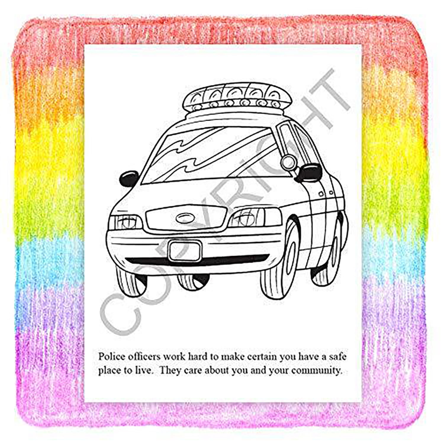 ZoCo: 25 Pack - A Visit to The Police Station - Kid's Educational Coloring & Activity Books