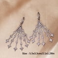 thumbnail image 5 of Vintage Moon Star Tassel Charms Hoop Earrings Stainless Steel Trendy Boho Party Jewelry Wedding Gift for Women Pendientes, 5 of 5