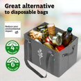 thumbnail image 4 of Bolsas de comestibles reutilizables Green Bulldog – Bolsas de compras reutilizables resistentes con asas largas plegables y plegables con capacidad para hasta 65 libras – Bolsas de mano para cocina, p, 4 of 9