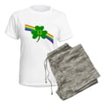 thumbnail image 5 of CafePress - 13Th Shamrock Women's Light Pajamas - Women's Short Sleeve Print T-Shirt and Pants Light Cotton Pajama Set, 5 of 7