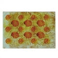 thumbnail image 2 of Burnt Orange Cutting Board, Vintage Rose Flower Pattern Grubby Paint Texture Grunge Rusty Effects Image, Decorative Tempered Glass Cutting and Serving Board, Large Size, Orange Tan, by Ambesonne, 2 of 5
