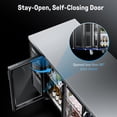 thumbnail image 6 of Coolake 72” Commercial Back Bar Cooler with 3 Glass Door in Stainless Steel, 24cu.ft. Undercounter Beverage Refrigerator, 6 of 7