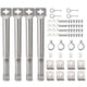 thumbnail image 1 of 4pcs Universal Adjustable Stainless Steel Bbq Gas Grill Replacement Straight Pipe Tube Burner Barbec, 1 of 5