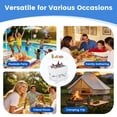 thumbnail image 3 of FUNDAZE Outdoor Cooler Table, Outdoor Side Table with 3 Gallon Ice Bucket,Detchable Top Lid, Patio Bar Table for Poolside, Party, Camping, Picnic, White, 3 of 12