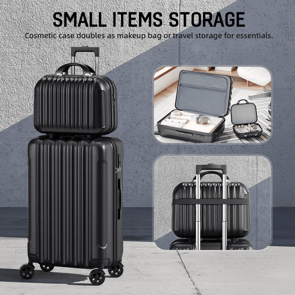SUGIFT 4-Piece Lightweight Hardshell Spinner Luggage Set with TSA Locks