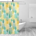 thumbnail image 2 of Fuzoiu Pineapples1 Print Waterproof Shower Curtain 72x72in with Heavy Duty Metal Grommets,Machine Washable Spring Modern Shower Curtains, 2 of 4
