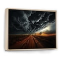 thumbnail image 2 of Designart "Bold Storm Dark Drama Unleashed III" Landscapes Floater Framed Canvas Wall Art, 2 of 7