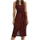 thumbnail image 1 of Falda de tirantes de mujer con abertura y estampado de tirantes de longitud media para mujer Fridja  hj5643, 1 of 7