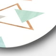 thumbnail image 3 of Designart 'Geometric hexagons Pattern V' Geometric Metal Circle Wall Art - Disc of 36, 3 of 5