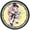 Centaur, variant on Plant Girl  Design Wall Clock | Precision Quartz Movement | Décor For School Class Office Bedroom Decoration