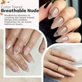 thumbnail image 6 of modelones Builder Nail Gel, Base Colors 8-in-One Jelly Caramel Brown Nude Pink Clear Builder Nail Gel Polish for Hard Extension Rubber Lamp Cured 6 Colors, 6 of 9