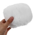 thumbnail image 7 of Raindrops Microphone Cover Furry Pop Filter Condenser Mic Windscreen Isolation Shield Mic Cover for Indoor Outdoor Universal Mics White, 7 of 7