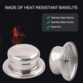thumbnail image 5 of Uxcell Stainless Steel Pot Lid Knob Universal Replacement, 5 of 7