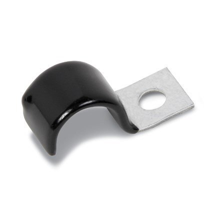 KMC Stampings CHV0909Z1 .5 in. Diameter Vinyl Cushion Half Clip .281 Screw Hole Diameter, 50 Pieces